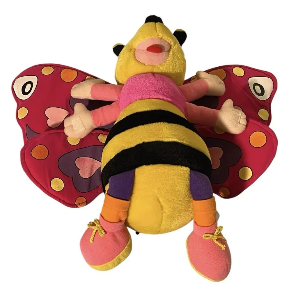 Buzzy Butterbees Bee Pal Plush Stuffed Animal Honey Bee Bumblebee Butterfly RARE